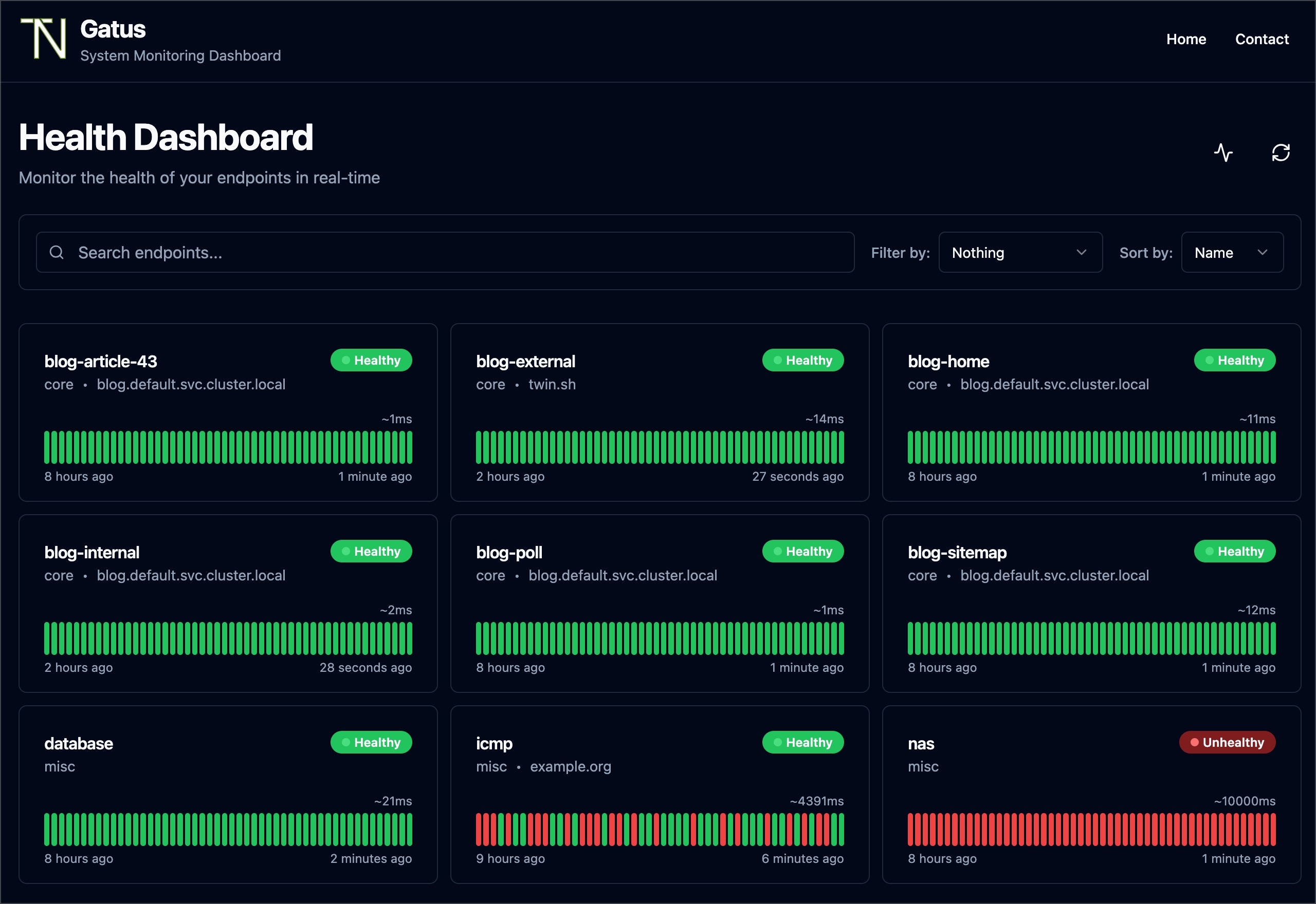 Gatus Screenshot