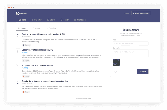 LogChimp Screenshot