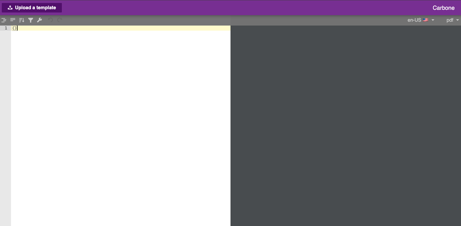Carbone Screenshot