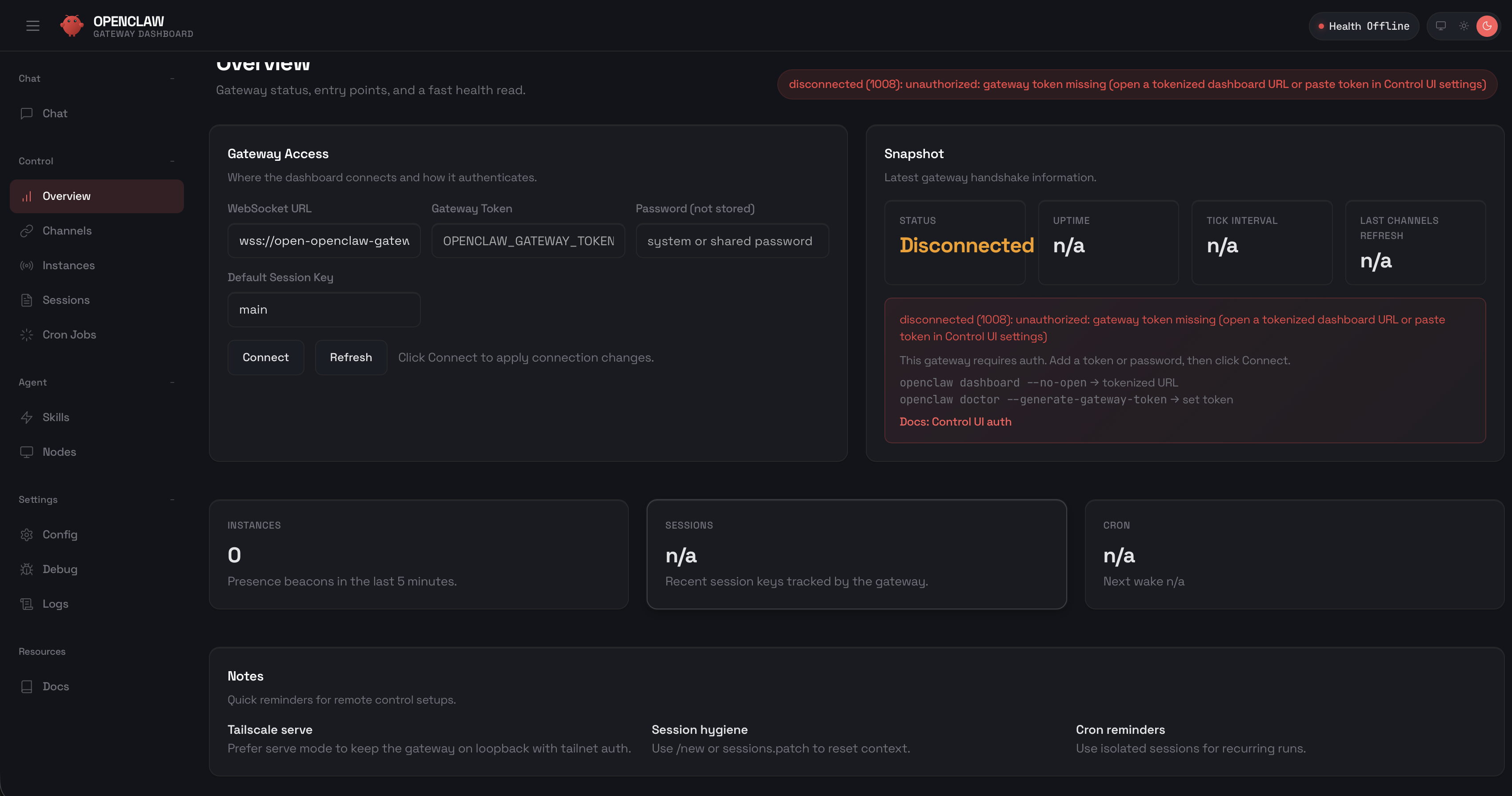 OpenClaw Screenshot